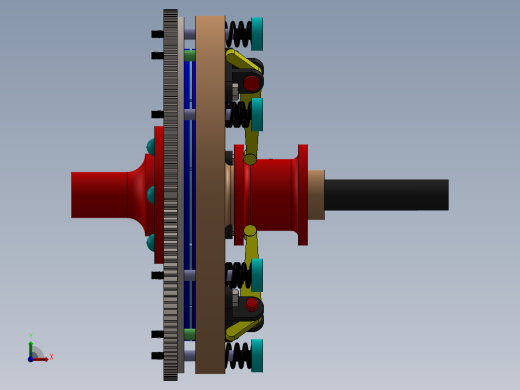 单片式离合器sw20可编辑前视缩略图