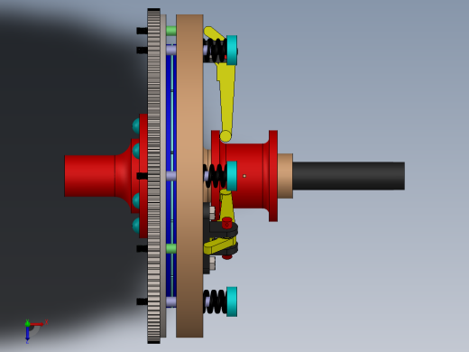 单片式离合器sw20可编辑俯视缩略图