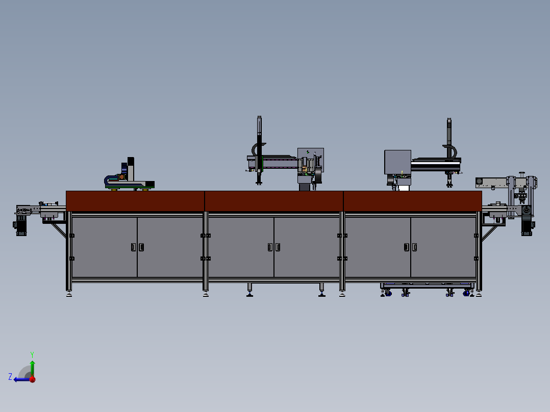 涂胶传输系统sw22右视图