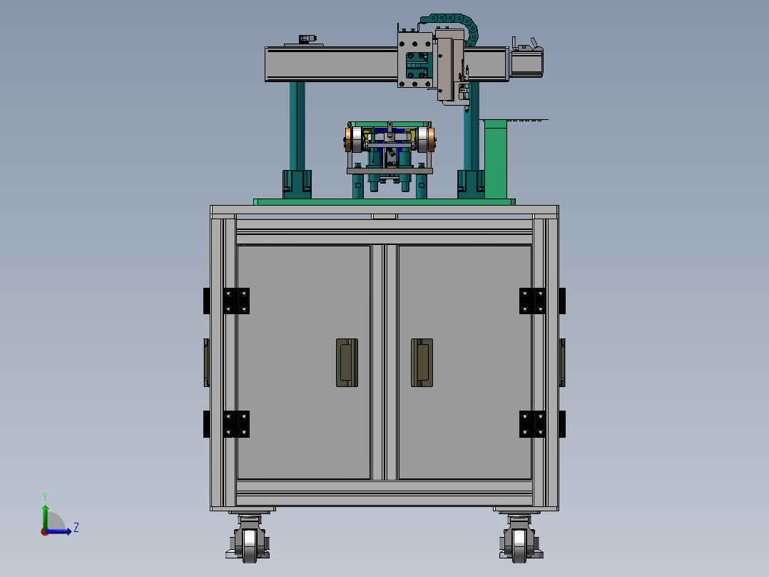 组装铁片设备sw20左视图