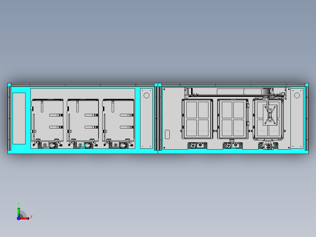 餐盘自动检测设备sw17前视图