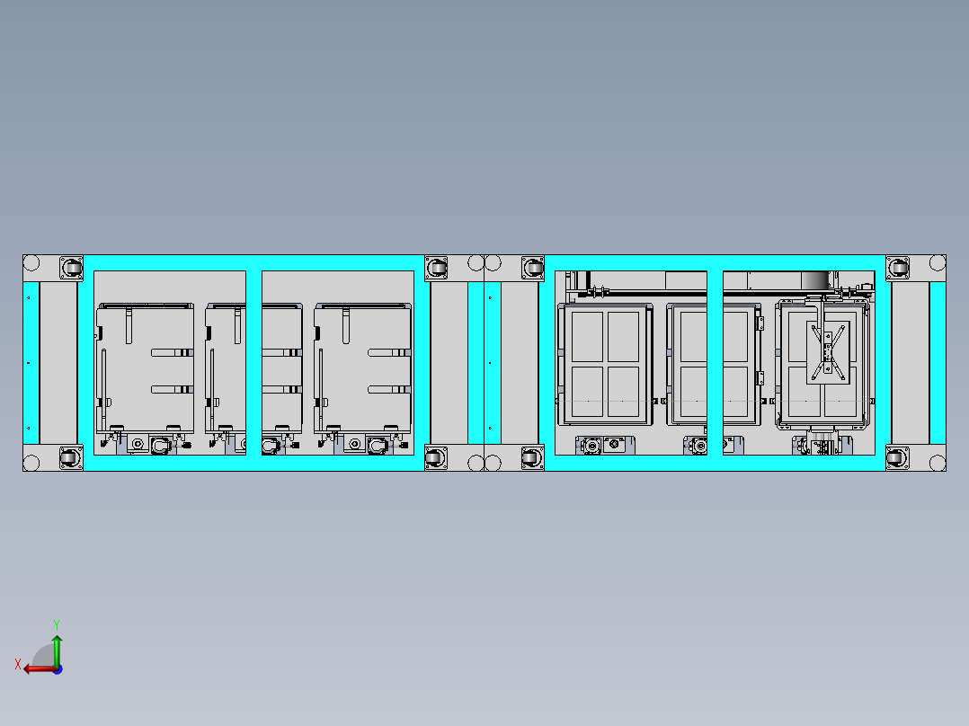 餐盘自动检测设备sw17后视图