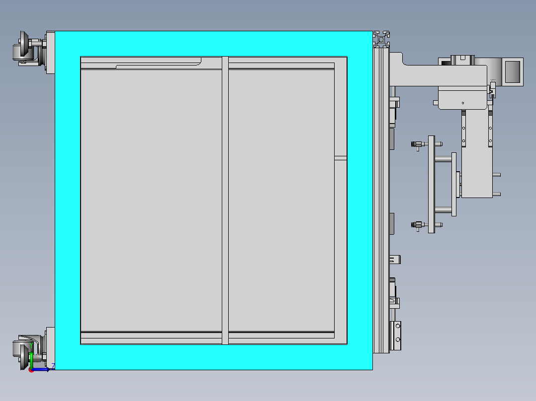 餐盘自动检测设备sw17左视图