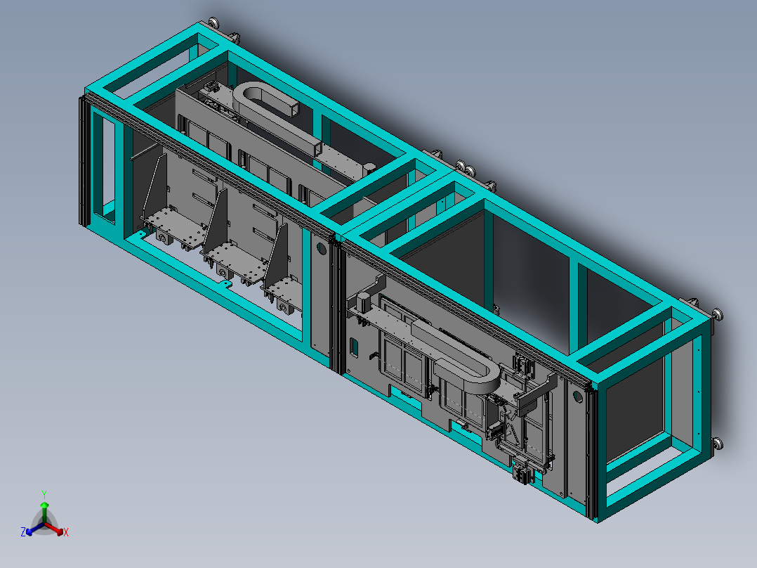 餐盘自动检测设备sw17正等轴测图