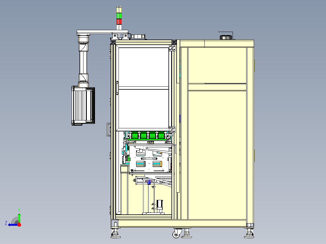 极片制片成型模切机step右视图