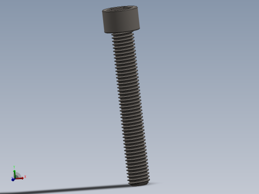 Screw_DIN_912_M10x70F_A2.SLDPRT公制内六角螺钉