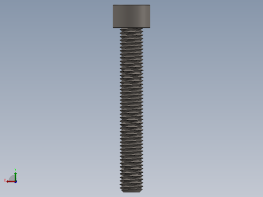 Screw_DIN_912_M10x70F_A2.SLDPRT公制内六角螺钉后视缩略图