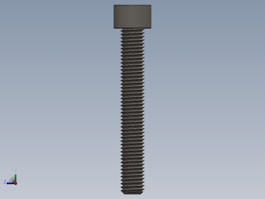 Screw_DIN_912_M10x70F_A2.SLDPRT公制内六角螺钉右视缩略图