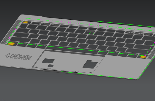 笔记本C壳铣KB框程序模型缩略图