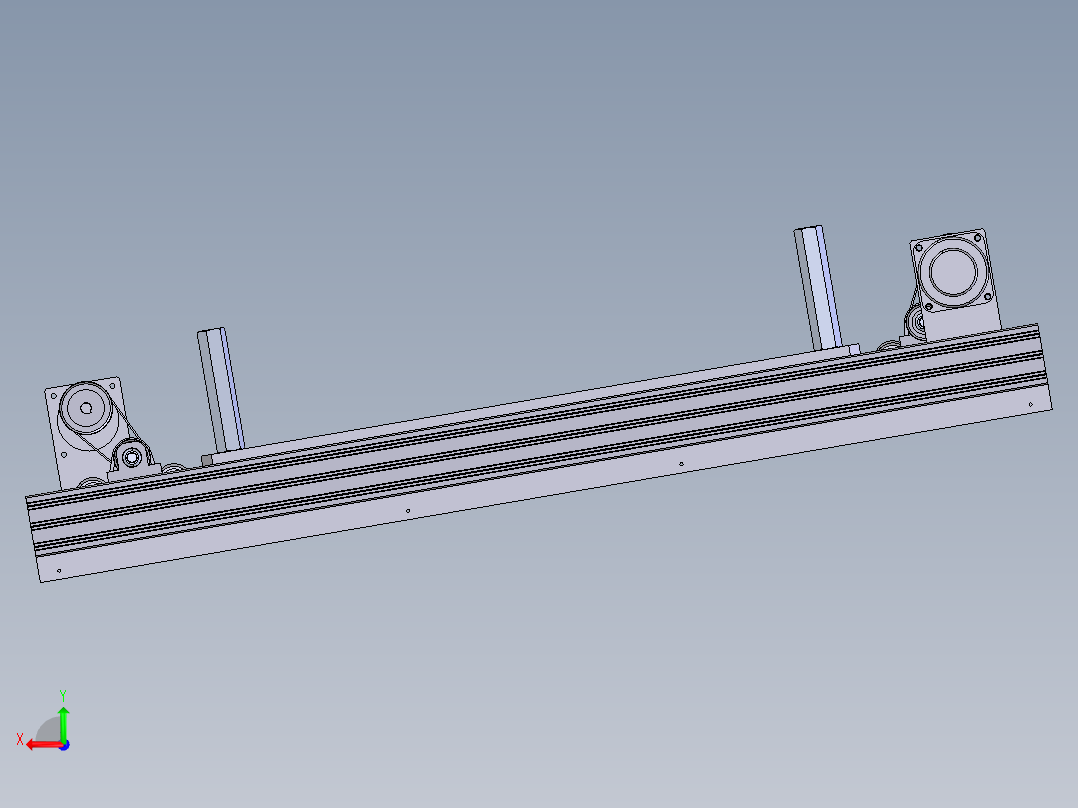 双通道载具流线后视图