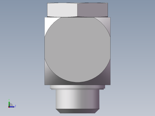 高压铰接式90度接头、1DI-36-B16左视缩略图