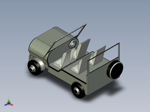A3003983-吉普车的3D模型正等轴测缩略图