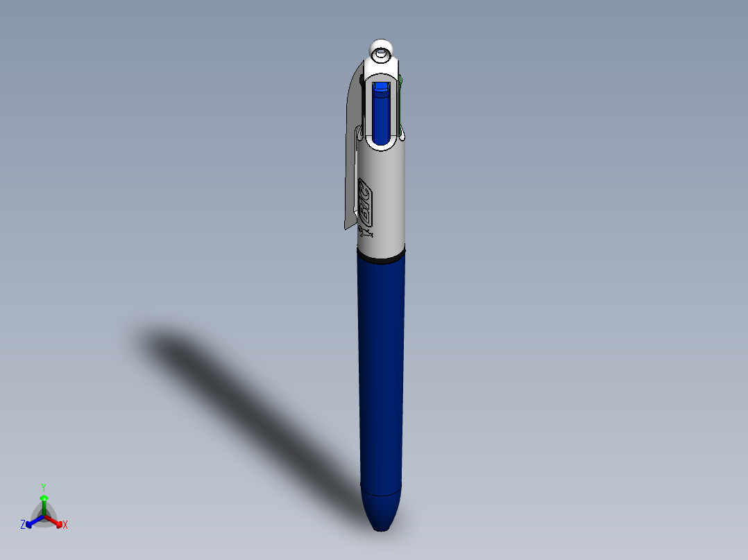 笔、中性笔、铅笔(50)正等轴测图