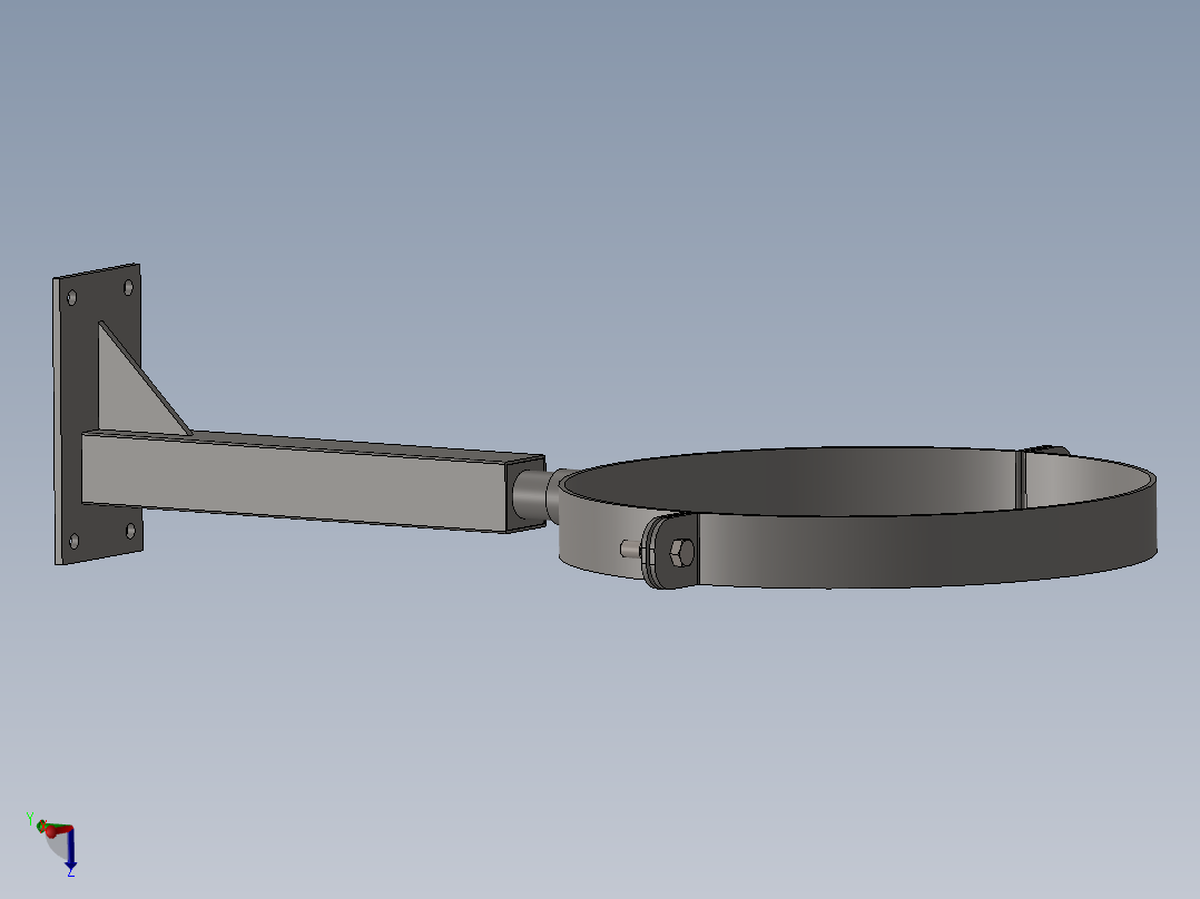金属支架 DN 400主视图
