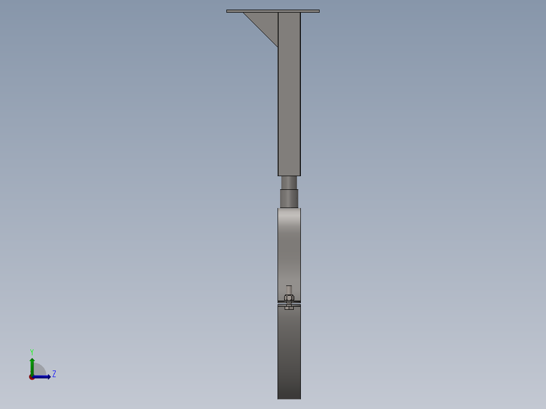 金属支架 DN 400左视图