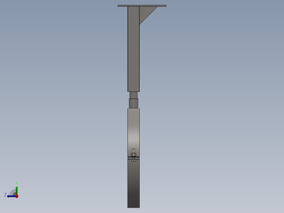 金属支架 DN 400右视图