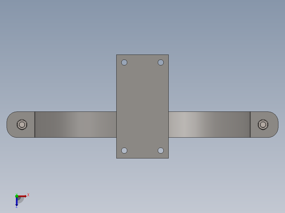 金属支架 DN 400俯视图