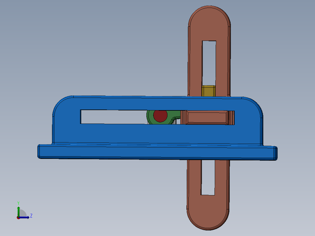 曲柄模块 (1)左视图