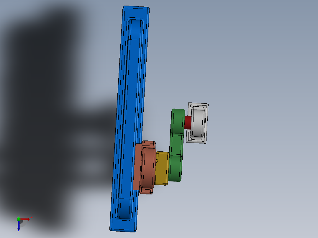 曲柄模块 (1)俯视图