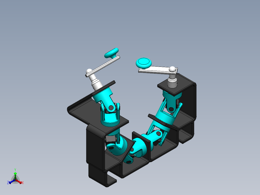 万向节(57)正等轴测图
