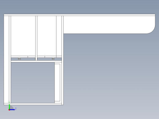 学生卧室书桌左视缩略图