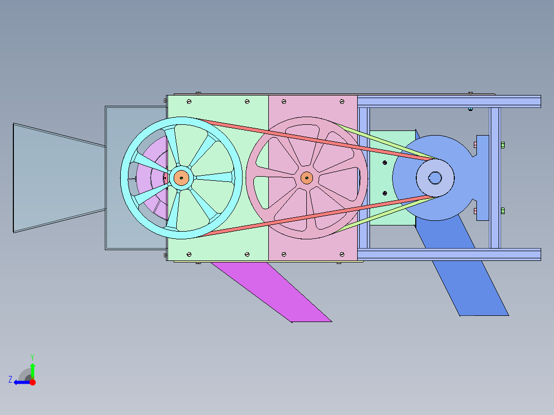 新玉米脱粒机  sw20右视图