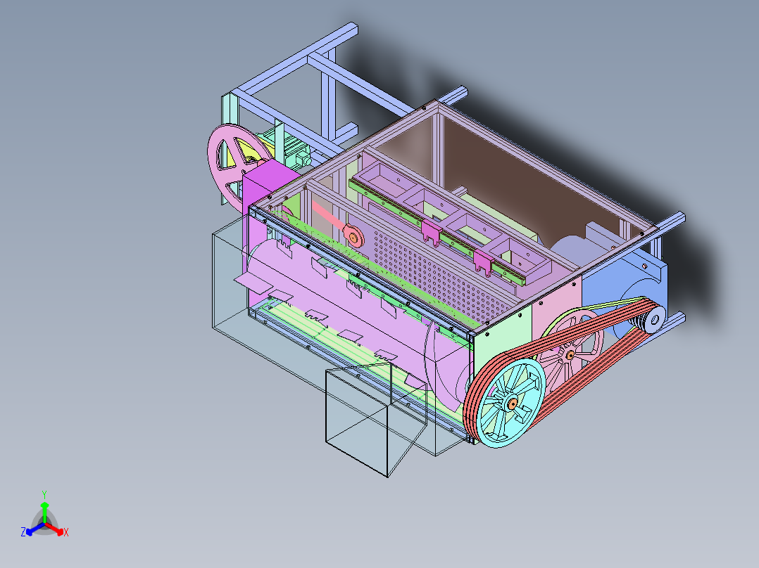 新玉米脱粒机  sw20正等轴测图