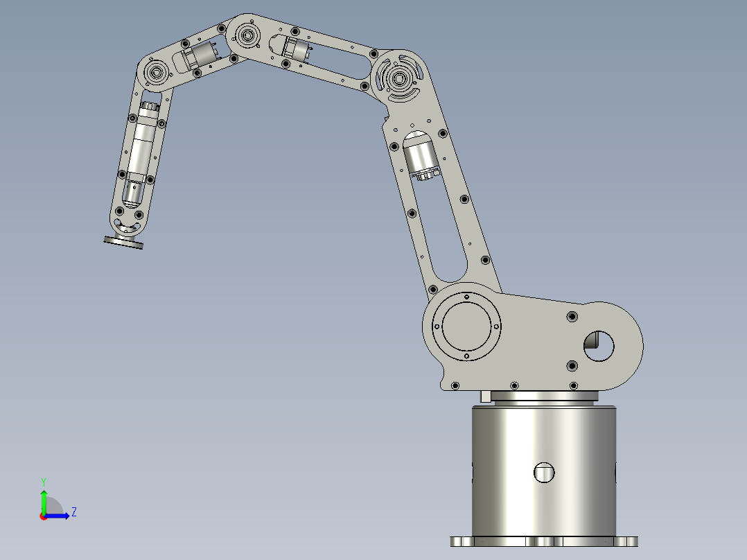开源视觉语音机械臂左视图