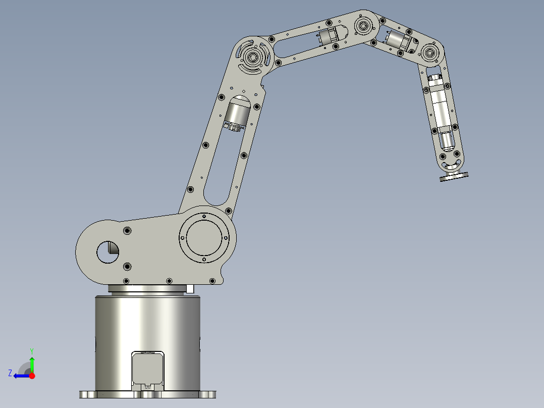 开源视觉语音机械臂右视图