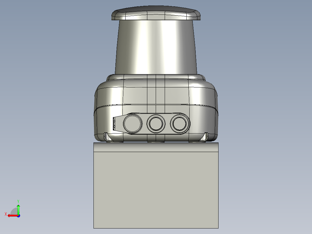 二维码LiDAR激光传感器后视图