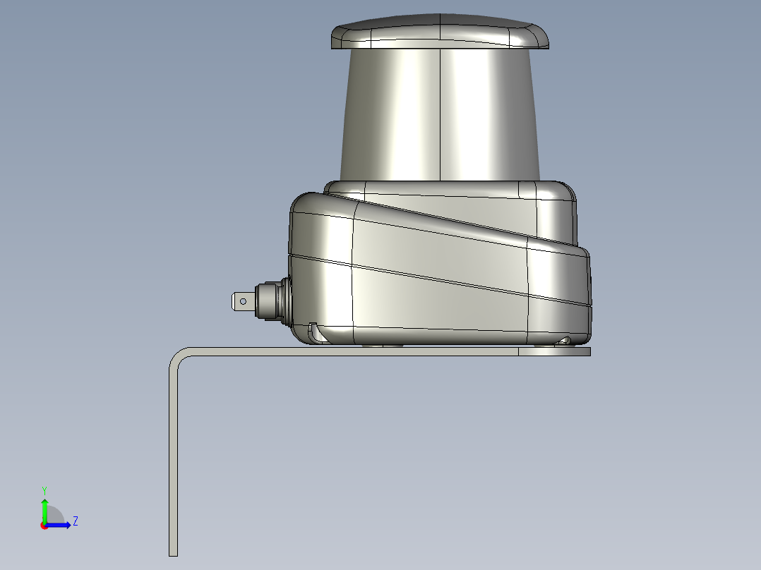 二维码LiDAR激光传感器左视图