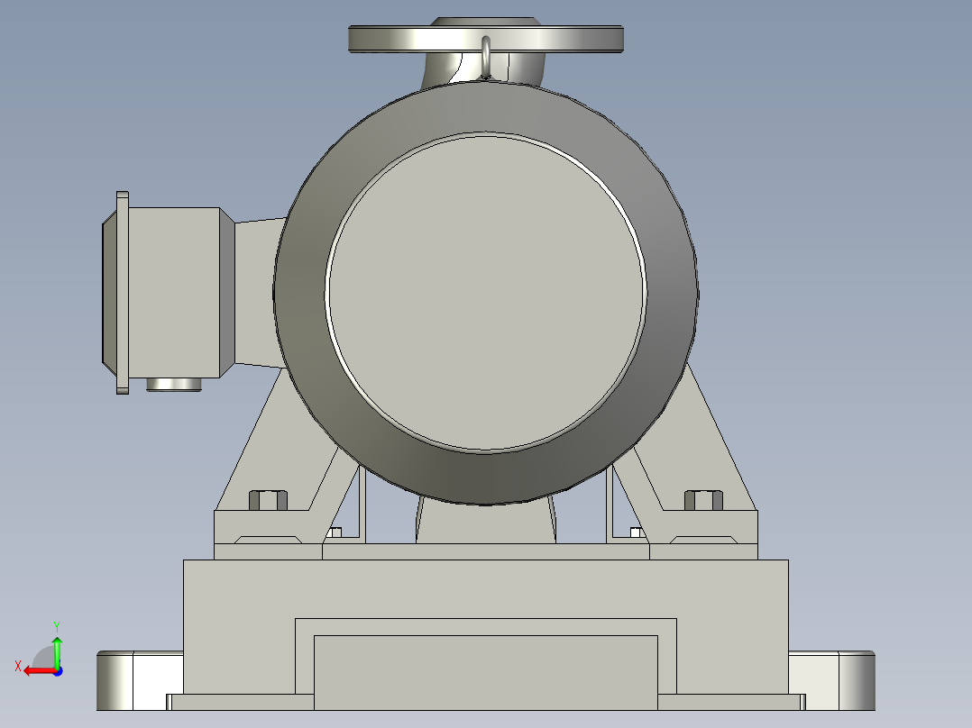 IHF氟塑料耐腐蚀离心泵IHF50-32-125后视图