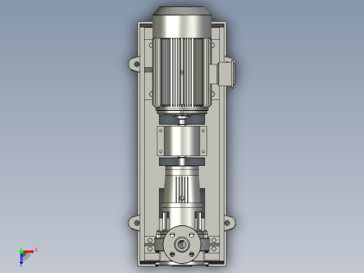 IHF氟塑料耐腐蚀离心泵IHF50-32-125俯视缩略图