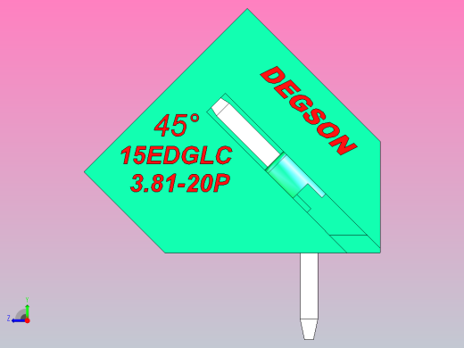 可插拔接线端子15EDGLC-3.81-20P-14-00AH右视缩略图