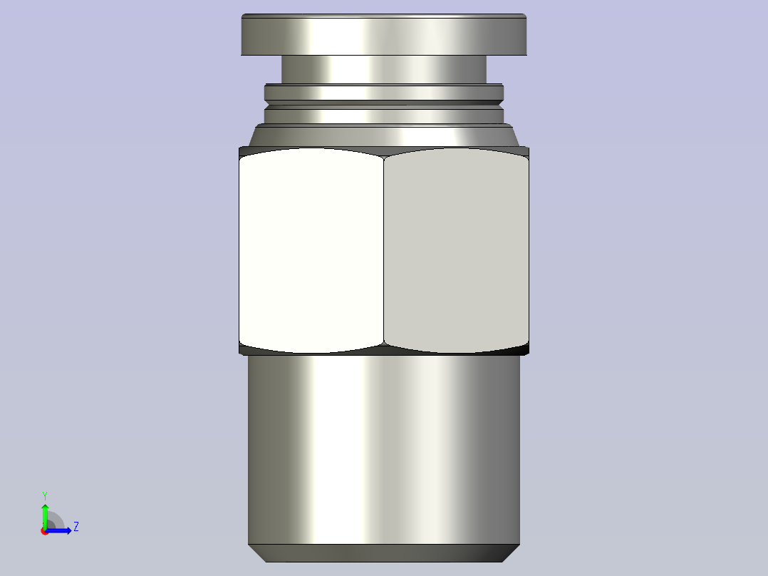 气管接头BPC802(4分之1左视图