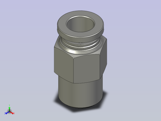 气管接头BPC802(4分之1正等轴测缩略图