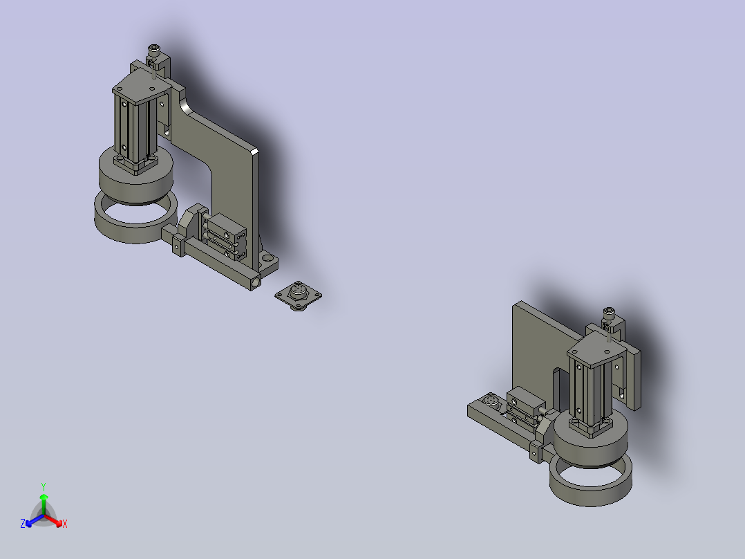硬度检测工位-y-g正等轴测图