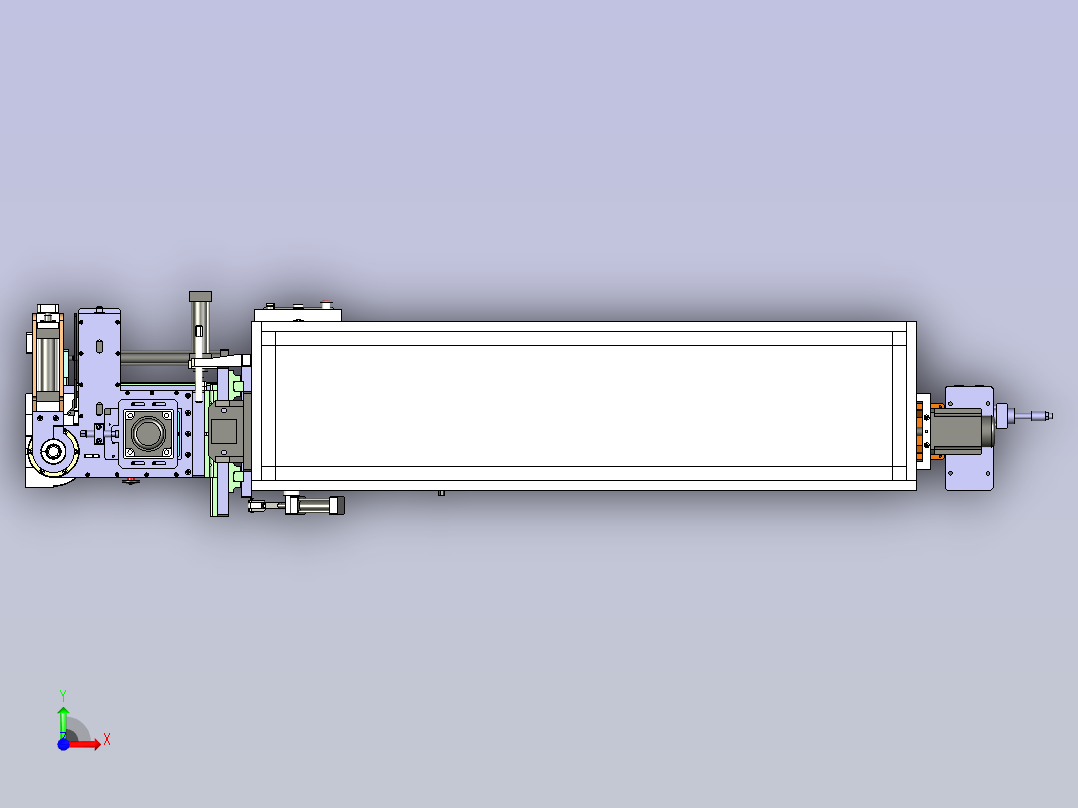 钢管折弯机前视图