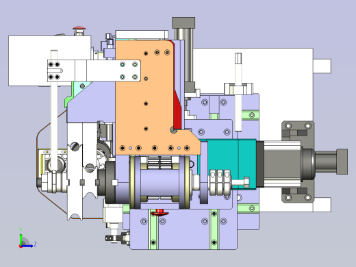 钢管折弯机左视缩略图