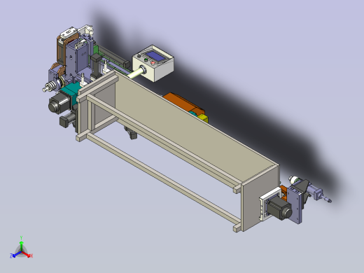 钢管折弯机正等轴测缩略图
