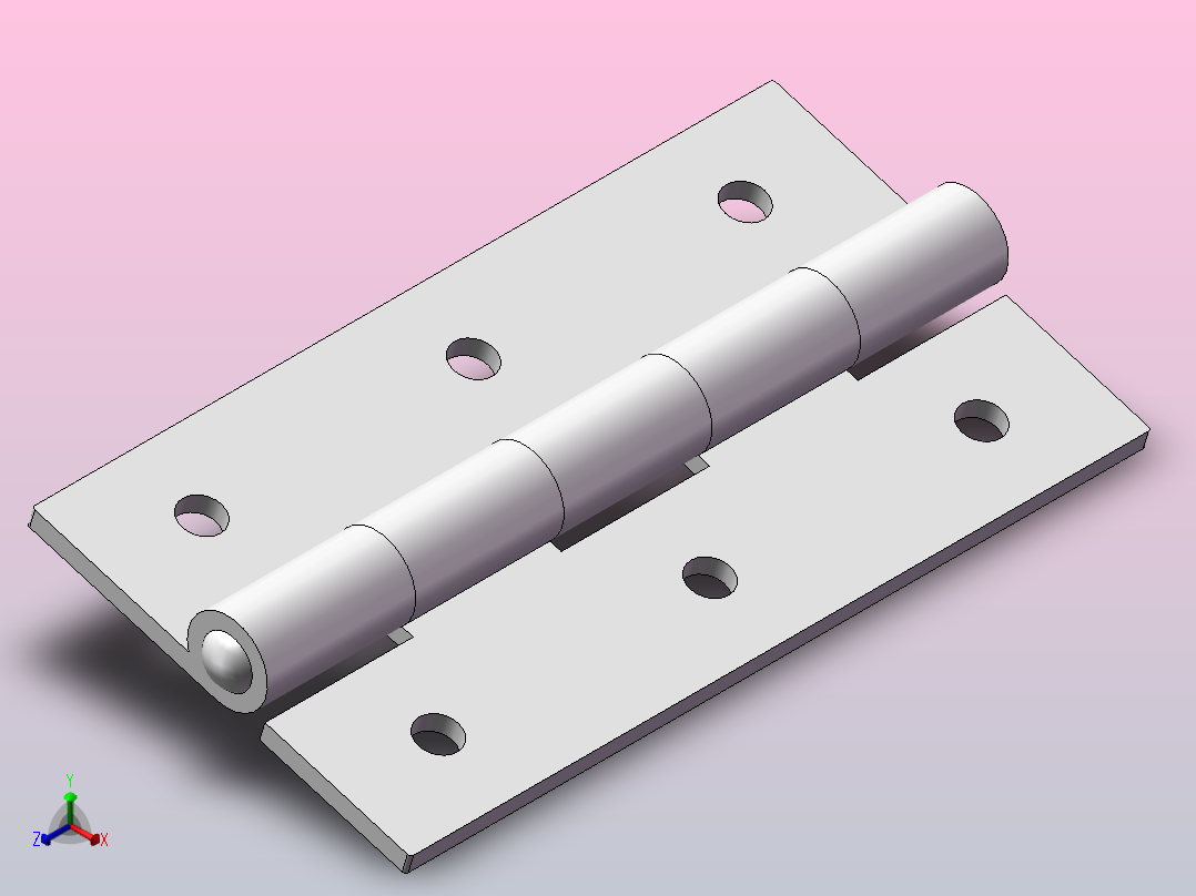 铰链合页B-1027-14主视图
