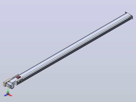 皮带直线轴半封闭可选导轨TPA-HNB-120D-110-L2200-ML-Y-P40-N3正等轴测缩略图
