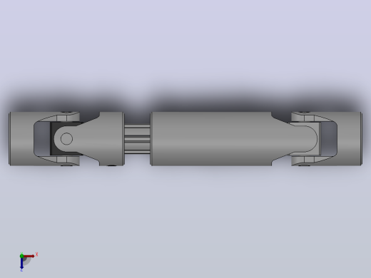 万向联轴器WSP05-PB-Y14-Y14-170／200WSP型可伸缩小型十字轴万向联轴器俯视缩略图