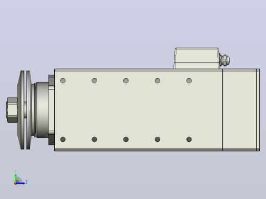 8598E-SCF40铝材精密锯切系列电主轴[SFM8598E-03-11.0KW-SCF40]左视缩略图