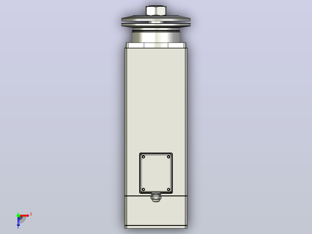 8598E-SCF40铝材精密锯切系列电主轴[SFM8598E-03-11.0KW-SCF40]俯视图