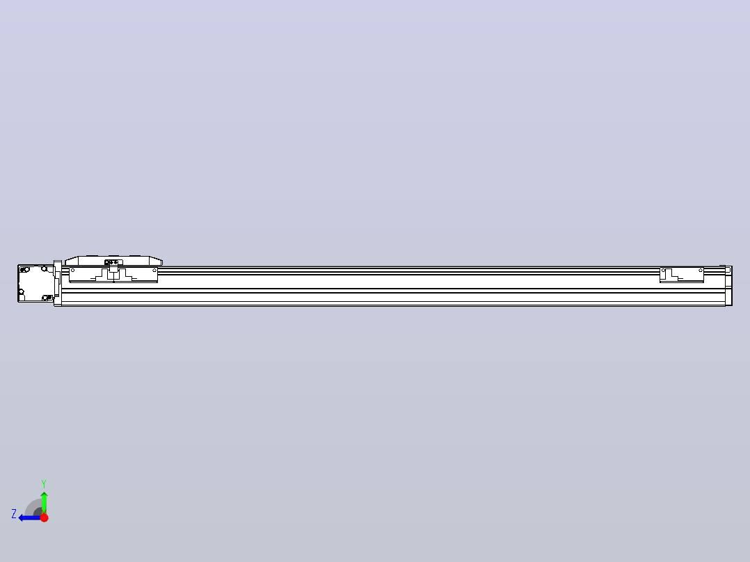 机器人皮带驱动直线轴TPA-GCB-50-P42-L650-DL-M10-N3右视图