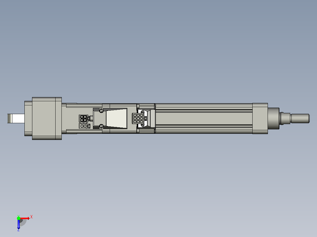 轻载电动缸TPA-ESR25-1002C-L150-MR-CA-W-P10-C3俯视图