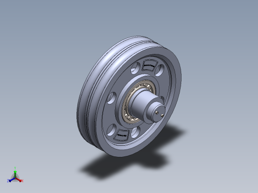 用于单轨吊车卷筒正等轴测缩略图