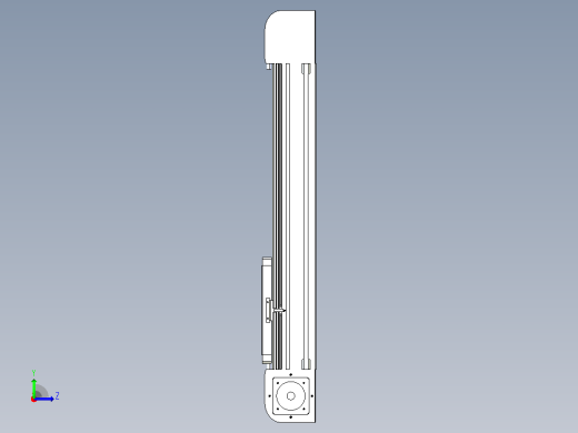 带式直线轴半闭式TPA-ONB-120-256-L450-DR-J90-N3左视缩略图