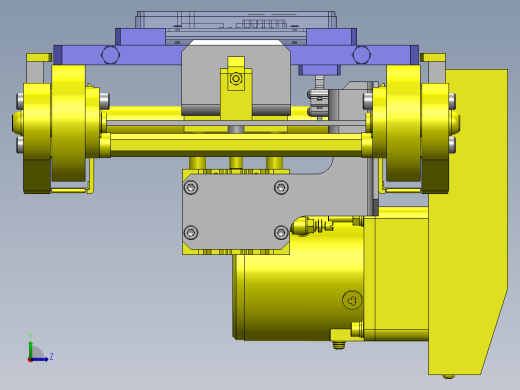防止托盘传送反向移动机构左视缩略图